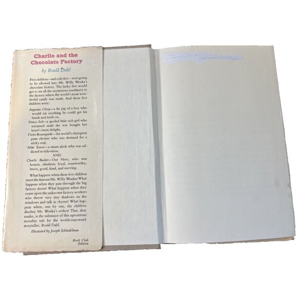 Charlie And The Chocolate Factory By Roald Dahl Hardcover Vintage 1973 - Picture 2 of 5